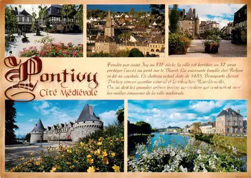 AK / Ansichtskarte Pontivy_56_Morbihan Vieilles maisons Place du Martray Chateau de Rohan Rives du Blavet 