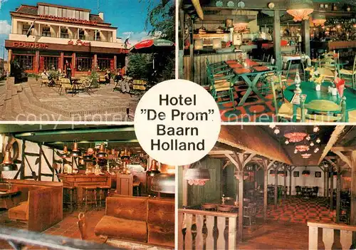 AK / Ansichtskarte Baarn_NL 
Hotel De Prom Restaurant Club Bar 