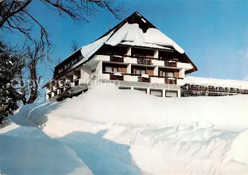 AK / Ansichtskarte Breitnau Hoehengasthof Hotel Kreuz Winter im Schwarzwald Breitnau