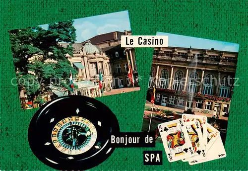 AK / Ansichtskarte Spa_Belgium Le Casino Roulette Poker 