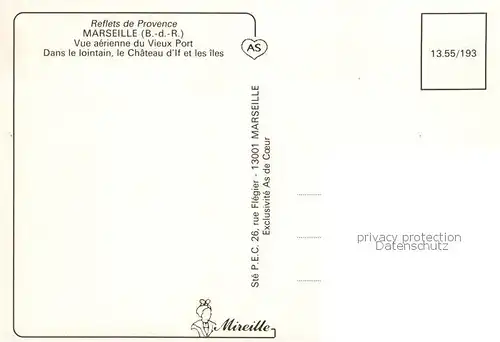 AK / Ansichtskarte Marseille_13 Vue aerienne du vieux port Chateau d If et les iles vue aerienne 