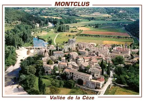 AK / Ansichtskarte Montclus__30_Gard Vallee de la Ceze vue aerienne 