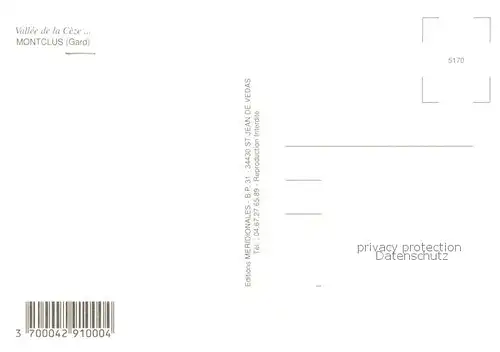 AK / Ansichtskarte Montclus__30_Gard Vallee de la Ceze vue aerienne 