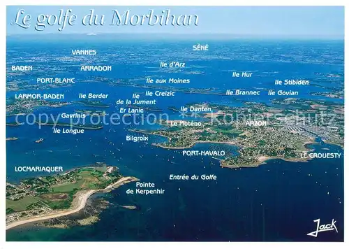 AK / Ansichtskarte Port Navalo_56_Morbihan Entree du Golfe du Morbihan vue aerienne 