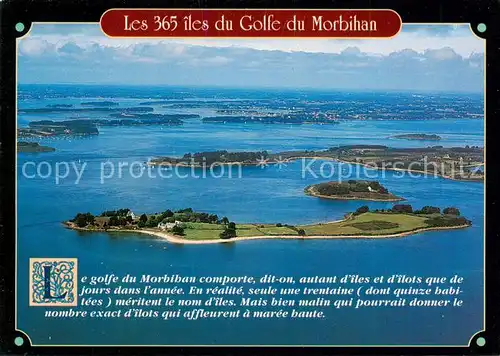 AK / Ansichtskarte Morbihan_Region Les iles de la region vue aerienne 