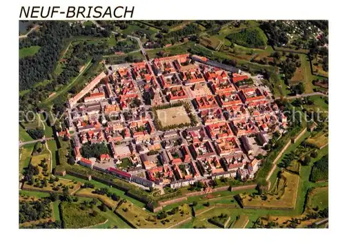 AK / Ansichtskarte Neuf Brisach_Neu Breisach Place forte Vauban Patrimoine Mondial de l Unesco vue aerienne 