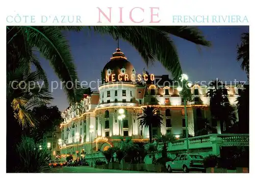 AK / Ansichtskarte Nice__06_Nizza Hotel Negresco la nuit 