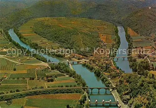 AK / Ansichtskarte Luzech Vue panoramique aerienne Luzech