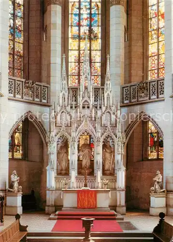 AK / Ansichtskarte Wittenberg__Lutherstadt Altar in der Schlosskirche 