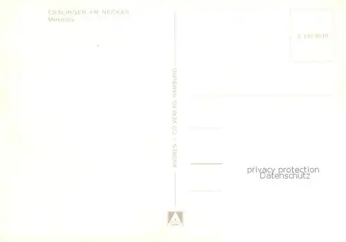 AK / Ansichtskarte Esslingen__Neckar Marktplatz 