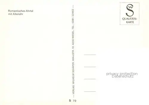 AK / Ansichtskarte Altenahr Romantisches Ahrtal mit Altenahr Sessellift Hotel Zum Schwarzen Kreuz Ruine Altenahr