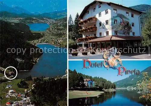AK / Ansichtskarte Altopiano di Pine_Trento_IT Fliegeraufnahme Hotel Pineta Panorama 