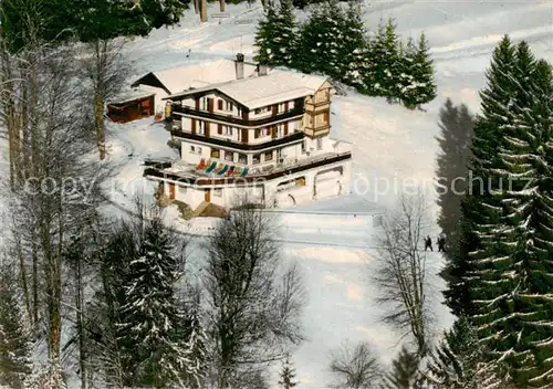 AK / Ansichtskarte Oberstdorf Cafe Restaurant Waldesruhe Fliegeraufnahme Oberstdorf