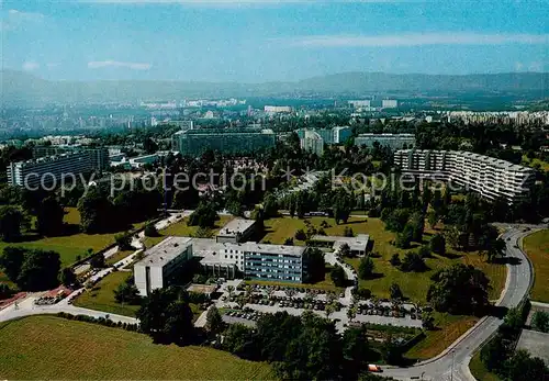 AK / Ansichtskarte Geneve_GE Centre Oecumenique Vue aerienne Geneve_GE