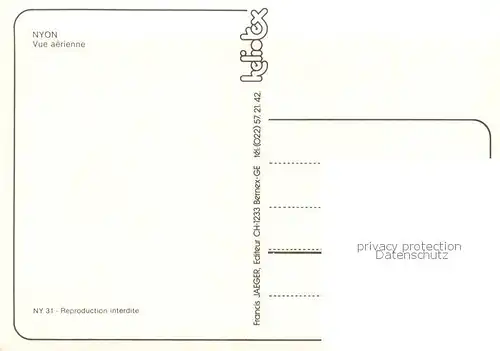 AK / Ansichtskarte Nyon_VD Vue aerienne Nyon_VD