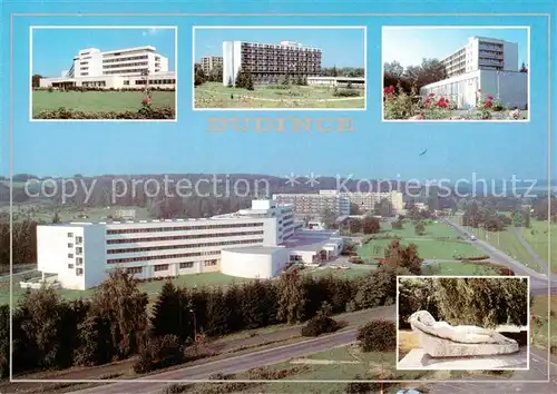 AK / Ansichtskarte Dudince_SK Hotelanlage Skulptur 