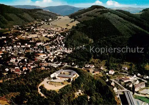 AK / Ansichtskarte Plettenberg Fliegeraufnahme mit Jugendburg und Krankenhaus Plettenberg