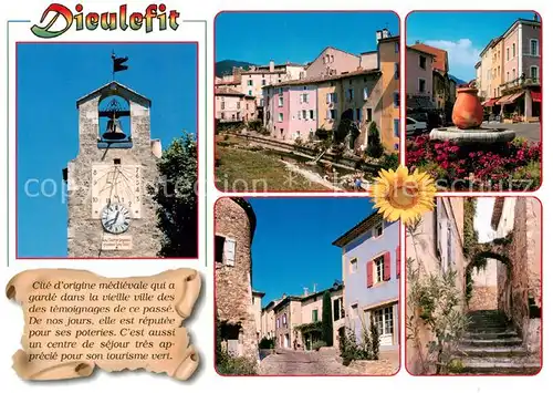 AK / Ansichtskarte Dieulefit_26_Drome Glocken Uhrturm Ortsmotive 