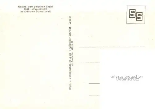 AK / Ansichtskarte Unterglottertal Gasthof zum goldenen Engel Unterglottertal