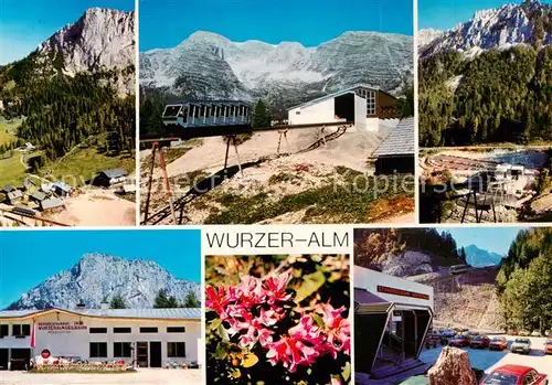 AK / Ansichtskarte Spital_Pyhrn_AT Wurzer Alm Standseilbahn Teilansichten 