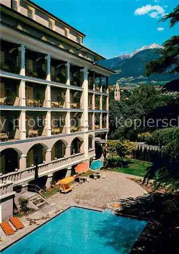 AK / Ansichtskarte Merano_Meran Hotel Meranerhof Pool 