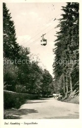AK / Ansichtskarte Seilbahn Bad Harzburg Seilbahn