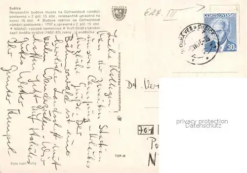 AK / Ansichtskarte Susice_CZ Renaissance Museum Altstadt Rathaus Schloss 