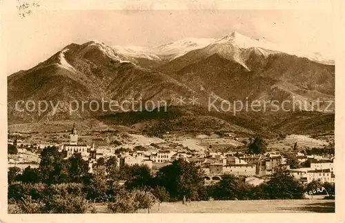 AK / Ansichtskarte Prades_66_Pyrenees Orientales Vue d ensemble et le Canigou 
