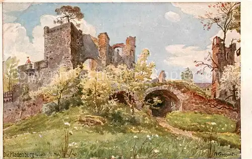 AK / Ansichtskarte Landau__Pfalz Die Madenburg   Kuenstlerkarte A. Groissant 