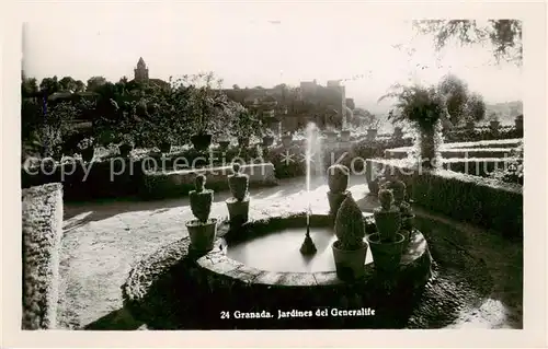 AK / Ansichtskarte Granada_Andalucia_ES Jardines del Generalife 