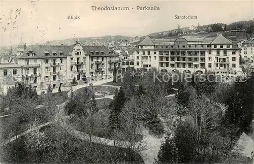 AK / Ansichtskarte Zuerich_ZH Theodosianum   Parkseite Klinik Sanatorium Zuerich_ZH