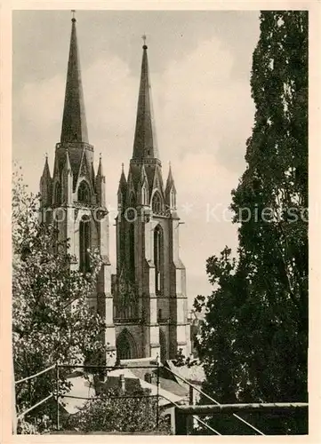 AK / Ansichtskarte Marburg_Lahn St. Elisabeth Kirche Aussenansicht Marburg_Lahn
