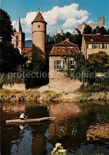 AK / Ansichtskarte Wertheim_Main Partie an der Tauber u. Kittsteintor Wertheim Main