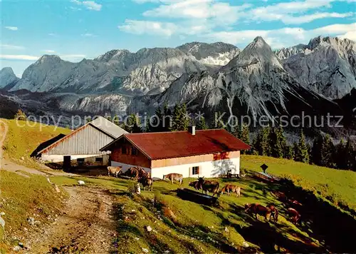 AK / Ansichtskarte Duftalm_1483m_Lermoos_Tirol_AT Duftalm m. Mieminger Gebirge 