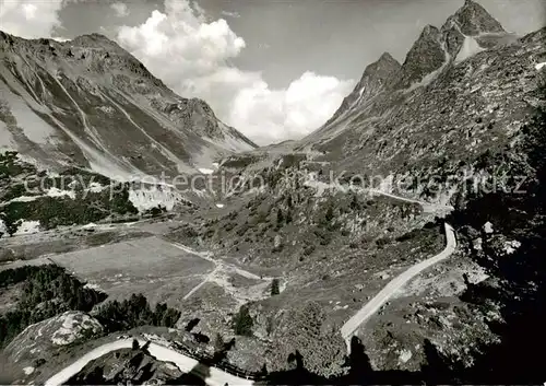 AK / Ansichtskarte Albulapass Nordseite m. Il Compass Piz Blais u. Piz Dschimels Albulapass