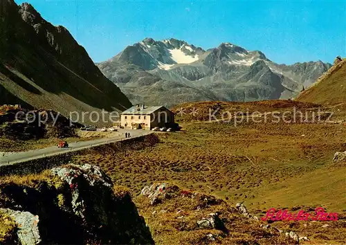 AK / Ansichtskarte Albulapass Passhoehe m.Piz Piramida Albulapass