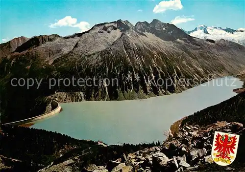 AK / Ansichtskarte Schlegeis Stausee_Zillertal_Tirol_AT Gesamtansicht d. Sees 