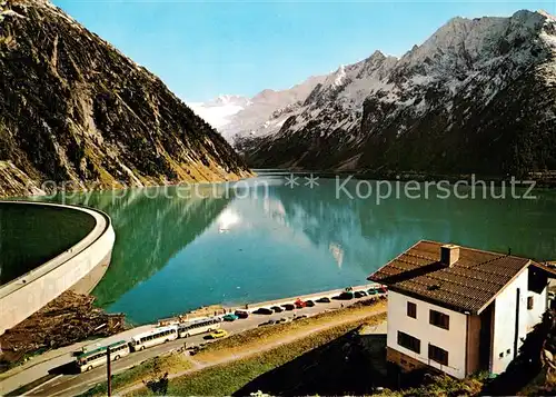 AK / Ansichtskarte Schlegeis Stausee_Zillertal_Tirol_AT Gesamtansicht m. Dominikus Huette 