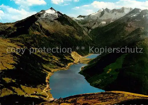 AK / Ansichtskarte Durlasboden Stausee_Wildgerlostal_Gerlos_Zillertal_AT Gesamtansicht v. d. Bergstation d. Koenigsleitenliftes aus 