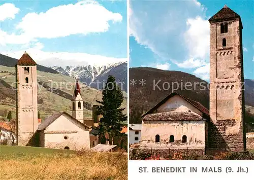 AK / Ansichtskarte Mals_Suedtirol_IT St. Benedikt in Mals Aussenansichten 