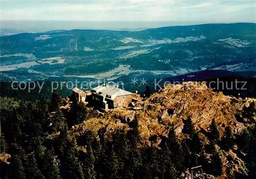 AK / Ansichtskarte Osserschutzhaus_1293m_Lam Fliegeraufnahme 