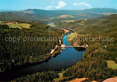 AK / Ansichtskarte Hoellensteinsee_Viechtach Fliegeraufnahme mit Kraftwerk 