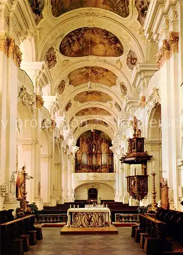 AK / Ansichtskarte Niederalteich_Donau Kirche Inneres Niederalteich Donau