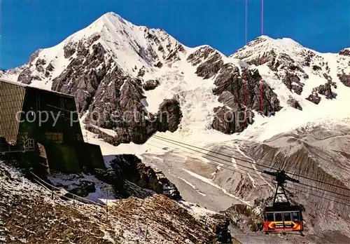 AK / Ansichtskarte Sulden_Solda_Trentino Alto Adige_IT Seilbahn Sulden Schaubach mit Koenigspitze 