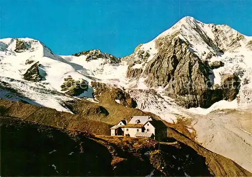 AK / Ansichtskarte Sulden_Solda_Trentino Alto Adige_IT Schaubachhuette mit Koenigspitze Restaurant Ortler 