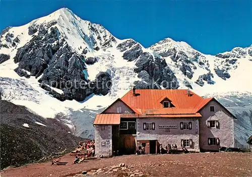 AK / Ansichtskarte Sulden_Solda_Trentino Alto Adige_IT Schaubachhuette mit Koenigspitze Ortler 