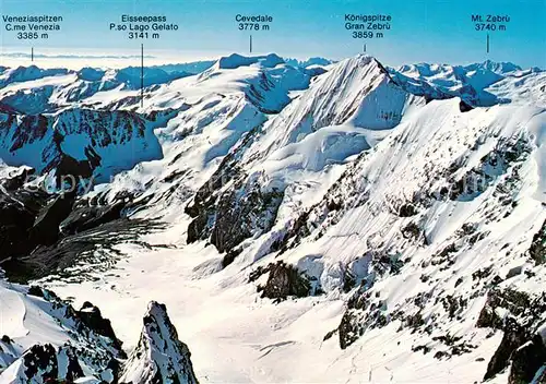 AK / Ansichtskarte Sulden_Solda_Trentino Alto Adige_IT Suldengletscher Blick vom Ortler 