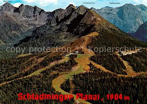 AK / Ansichtskarte Planai_Schladminger Planai_1830m_Dachstein_AT mit Schladminger Huette Fliegeraufnahme 