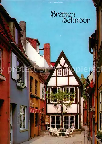 AK / Ansichtskarte Bremen Partie im Schnoor Bremen