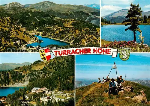 AK / Ansichtskarte Turracherhoehe_1783m_Kaernten_Steiermark Turracher See Hotel Hochschober Schwarzsee Rinsennock 